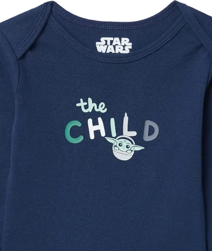 Vista 3 de Tienda Essentials Disney Marvel Star Wars Unisex Babies' Long-Sleeve Bodysuits, Pack of 5