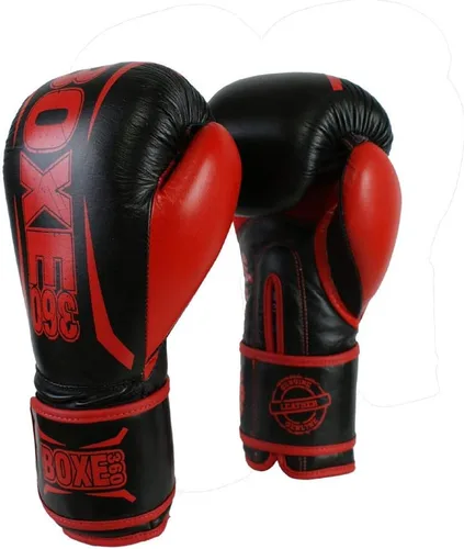 Vista 2 de Guantes de boxeo Muay Thai Training Genuine Cow Hide Leather Sparring Guantes de boxeo Kickboxing Guantes de lucha