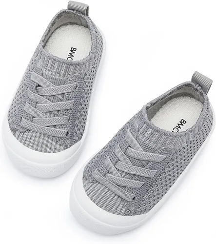 Vista 3 de BMCiTYBM Zapatos para caminar de malla transpirable para bebés, niños y niñas, ligeros, antideslizantes, para primeros pasos, 6, 9, 12, 18, 24 meses