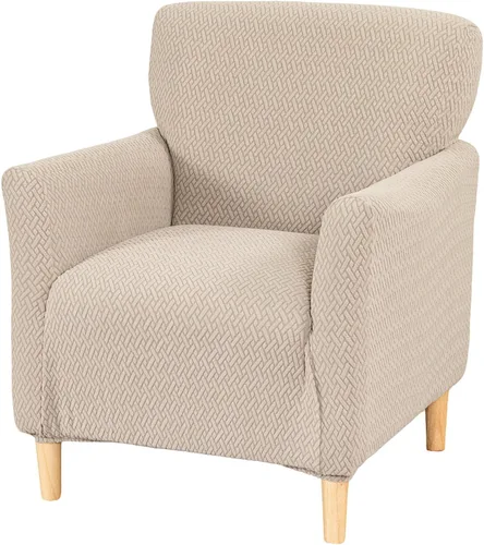 Vista 73 de Fundas de jacquard para sillón de banquete, fundas suaves para sillón de 1 pieza, fundas elásticas para silla de sala de estar, antideslizantes
