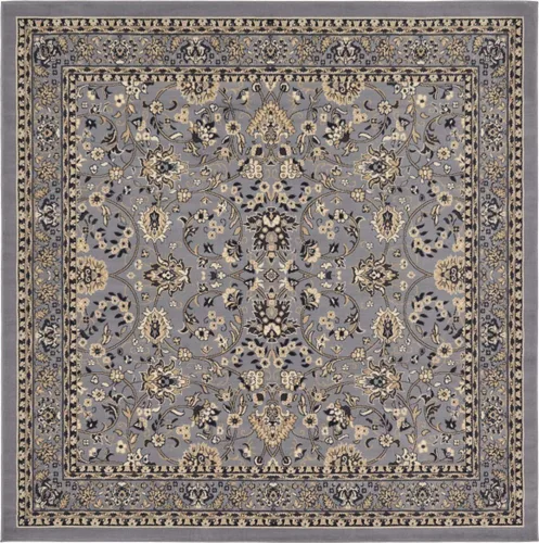 Vista 10 de Unique Loom Sialk Hill Collection - Alfombra de área Washington (6' 1" x 9' Rectángulo Burdeos/Crema)
