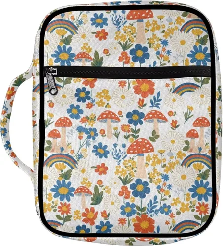 Vista 13 de Funda para la Biblia de Béisbol con Impresión de Agua y Fuego para Niños, Fundas Ligeras para la Biblia, Bolso de Mano para Estudio de la Biblia