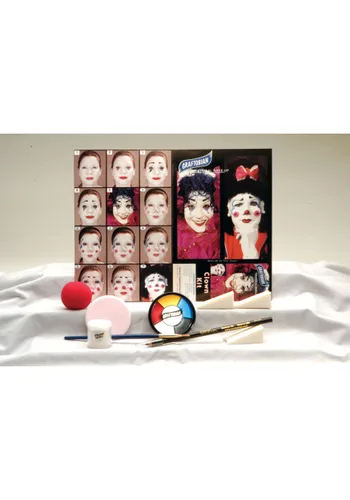 Vista 2 de Kit de maquillaje de payaso de lujo Multicolor