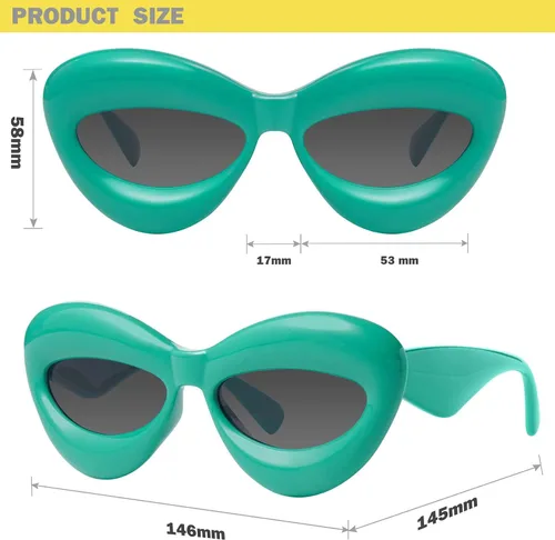 Vista 5 de mosanana Gafas de sol infladas de ojo de gato para mujer Mod. Mia
