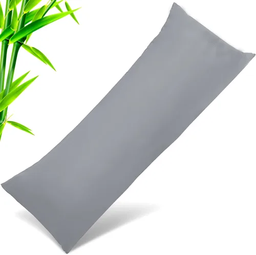 Vista 28 de Fundas de almohada tamaño estándar paquete de 2, fundas de almohada de rayón de bambú refrescantes con cierre de sobre, fundas de almohada frescas