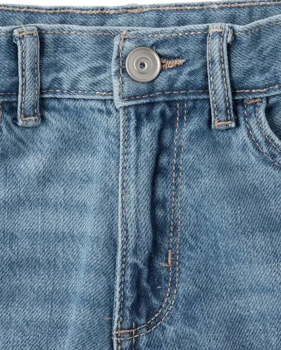 Vista 3 de The Children's Place Girls' Denim Midi Shorts