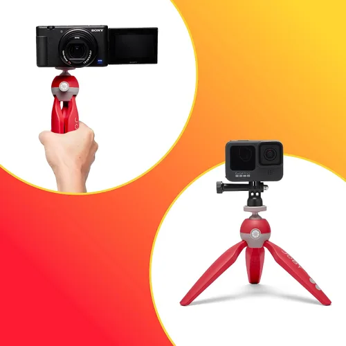Vista 3 de Joby HandyPod 2 Kit, trípode de mesa con soporte para teléfono GripTight 360 y montaje de junta de pines, trípode de teléfono para teléfonos