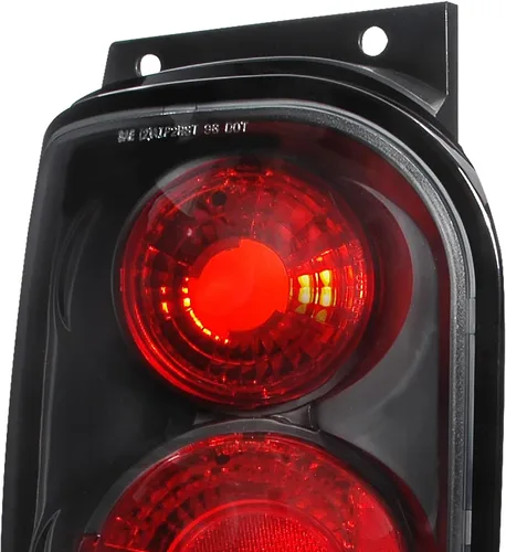 Vista 5 de SPEC-D TUNING Luces traseras de carcasa negra compatibles con Ford Explorer 1998-2001, Mercury Mountaineer 1998-2001, conjunto de par izquierdo +