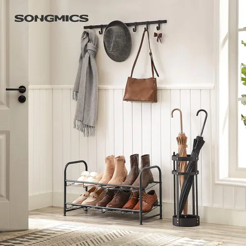 Vista 2 de SONGMICS Zapatero, Organizador de Zapatos de 2 Niveles para Clóset, Capacidad de hasta 8 Pares de Zapatos, Zapatero para Entrada Principal, Estante