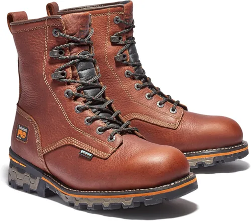 Vista 2 de Timberland PRO Botas de trabajo y caza impermeables Boondock de 8 pulgadas para hombre