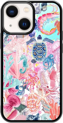 Vista 357 de Funda de teléfono Qizijio estilo azteca a prueba de golpes y protectora para iPhone 7/8/SE