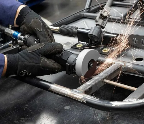 Vista 8 de Eastwood 3in ajustable cabeza cortó la herramienta arriba y abajo función durable del motor de aire cubierta de aluminio