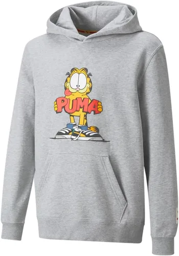 Vista 3 de PUMA Niños Niños Garfield X Sudadera Con Capucha Casual Ropa Exterior - Gris