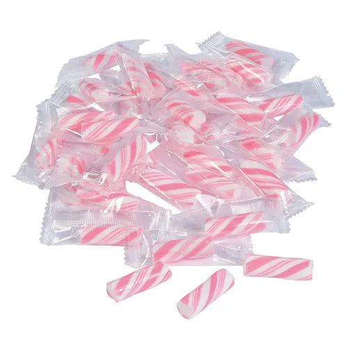 Vista 5 de Mini bastones de caramelo (113 palitos envueltos individualmente) dulces de Navidad y fiesta (azul)