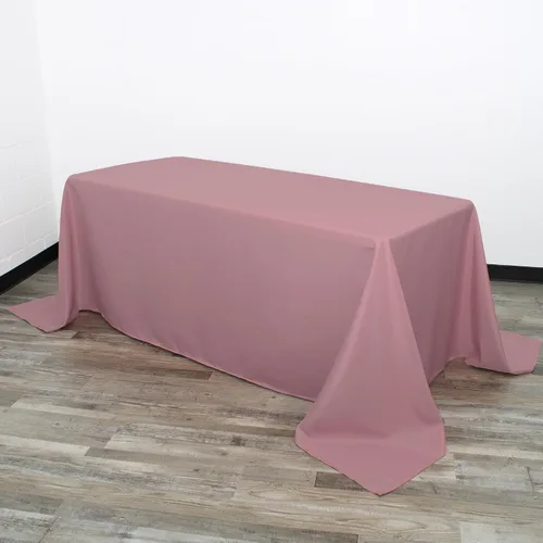 Vista 13 de Your Chair Covers - Mantel rectangular de poliéster sin costuras de alta calidad de 60 pulgadas de ancho x 102 pulgadas de largo - Negro - Mantel