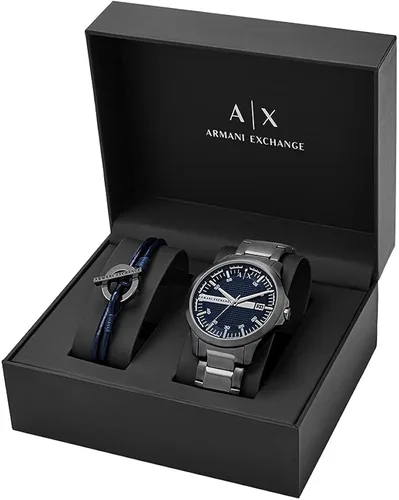 Vista 4 de AX ARMANI EXCHANGE - Reloj de vestir de acero inoxidable para hombre cuarzo