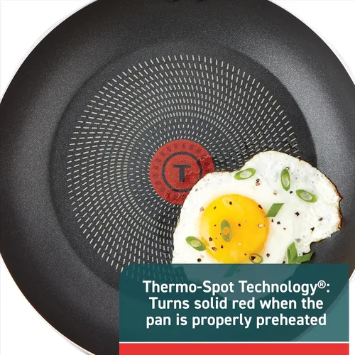 Vista 3 de T-Fal Initiatives Juego de 2 piezas de sartén antiadherente, 8.5, 10 pulgadas, apto para horno y asador hasta 350F, juego de utensilios de cocina
