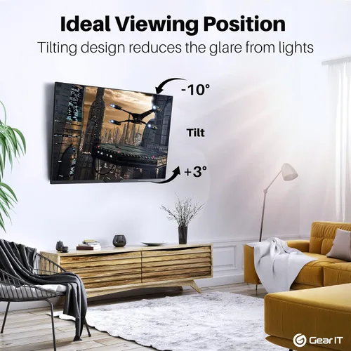 Vista 5 de GEARit Soporte de pared para TV (TV de 23 a 43 pulgadas) hasta 66 libras – Movimiento giratorio completo, inclinación, brazo articulado, Vesa 75 100