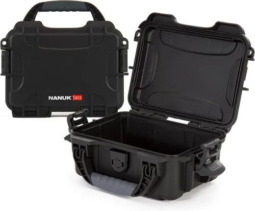 Vista 12 de NANUK 903 - Funda rígida con espuma, IP67, impermeable, resistente a los impactos para cámaras compactas y equipos pequeños, a prueba de polvo, 9.1