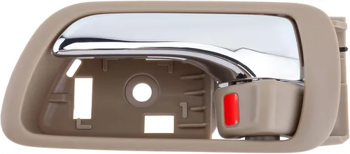 Vista 2 de Manija de puerta interior compatible con Toyota Camry 2002 2003 2004 2005 2006, lado del conductor delantero o trasero, carcasa beige con palanca