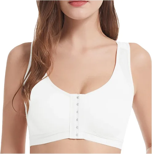 Vista 4 de XINSHIDE 1 2 3 piezas sujetador deportivo con cierre frontal para mujer con malla cómodo sin varillas brasier acolchado pushup ropa