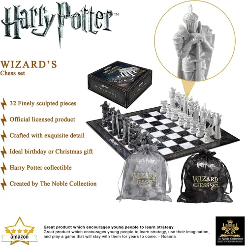 Vista 3 de Juego de ajedrez de Harry Potter de The Noble Collection