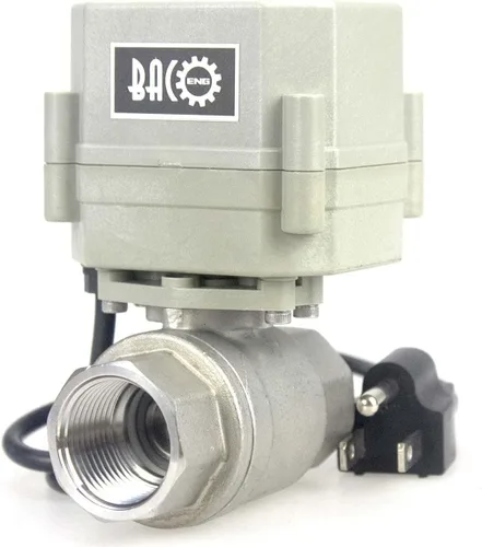 Vista 9 de BACOENG Válvula de bola motorizada de 2 vías, Válvula de bola eléctrica de 1 pulgada DN25, Válvula de agua eléctrica de acero inoxidable de 110VAC