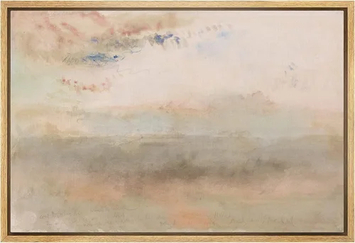 Vista 52 de SIGNLEADER Impresión en Lienzo Enmarcado Arte de Pared Prado Cálido de Verano con Flores Silvestres Ilustraciones Florales Vibrantes Arte Moderno