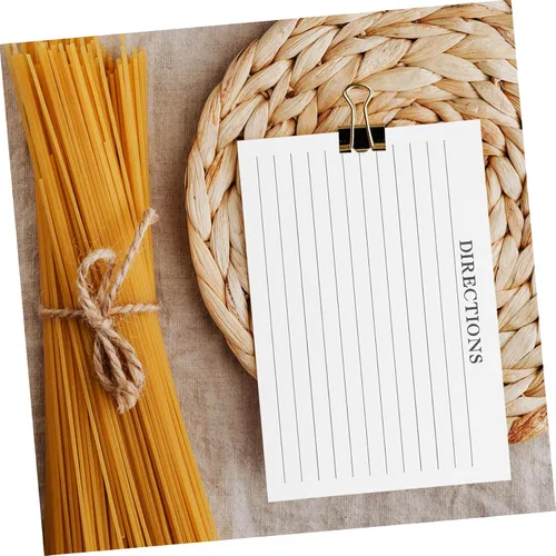 Vista 4 de TEHAUX 50pcs Tarjetas de Receta Fotos Sellos para Cocinar Accesorios de Cocina Uso Diario Receta Papel
