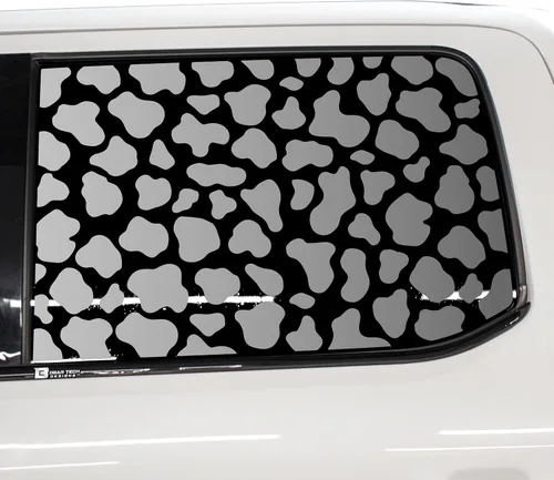 Vista 8 de BOGAR TECH DESIGNS Calcomanías de vinilo precortadas para parabrisas trasero con estampado de leopardo de animales, compatibles con Ford F-150 F150