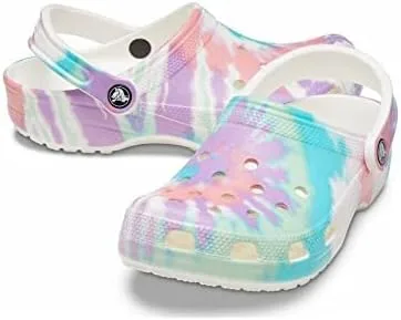 Vista 2 de Crocs - Zuecos clásicos de teñido anudado unisex para adultos