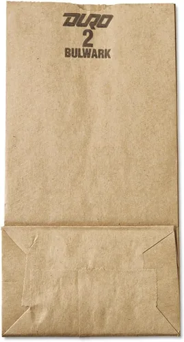 Vista 2 de General Bolsa de papel para comestibles #2, extra resistente, 52lb Kraft, 16 7/8 H x 4 5/16 W x 2 7/16 D BAGGX2500