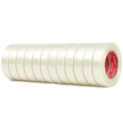 Vista 12 de Cinta de flejado de 5.5 mil x 1 pulgada x 50 yardas, cinta de flejado resistente de 1 pulgada, cinta de filamento reforzado con fibra de vidrio, 3