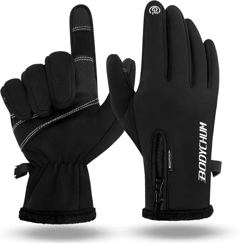 Vista 9 de Bodychum Winter Gloves for Men Women, Waterproof Ski Gloves with Fingertip Touch Screen for Sking Snowing Cycling Outdoor Activities