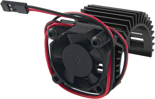Vista 3 de Disipador de calor de motor RC 540 545 550 sin escobillas cepillado con ventilador de enfriamiento de 5-6 V compatible con Traxxas HSP HPI Wltoys