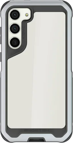 Vista 55 de Ghostek Atomic - Funda delgada para Galaxy Z Flip 4, parte trasera de aramida con parachoques de aluminio rojo, funda protectora de doble capa a