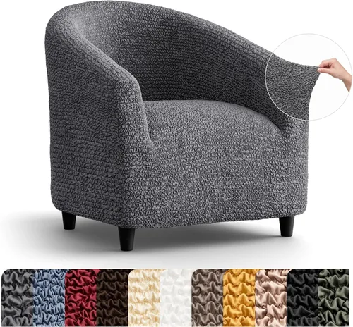 Vista 10 de PAULATO BY GA.I.CO. Funda elástica para sillón de 1 pieza, funda bielástica para silla de club, protector de muebles para sillón de bañera, lavable