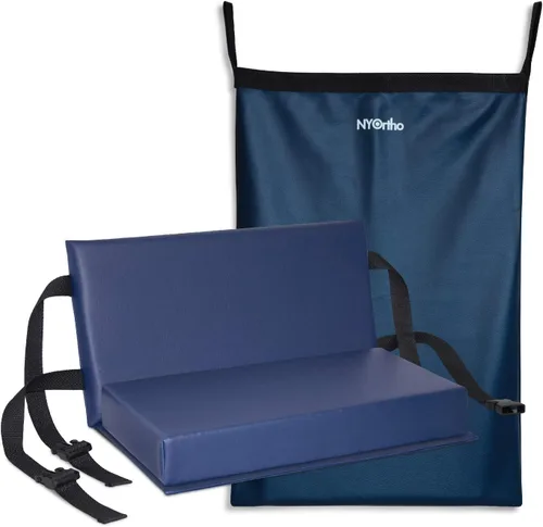 Vista 10 de NYOrtho Extensor de reposapiés para silla de ruedas, protector de cojín de piernas, se asegura fácilmente con correa de liberación rápida, anchos