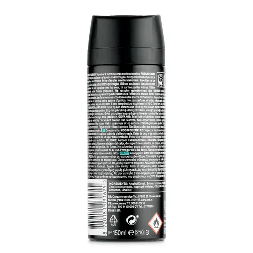 Vista 4 de Desodorante en Spray Axe Apollo 150 ml 3 Piezas