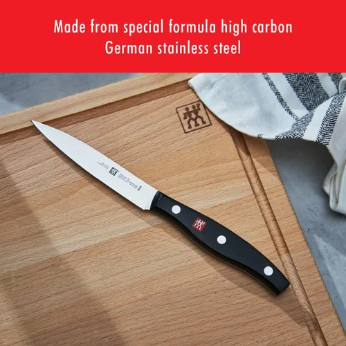 Vista 5 de ZWILLING Twin Signature - Juego de cuchillos alemanes afilados de 2 piezas, fabricado en una fábrica alemana propiedad de la empresa con acero
