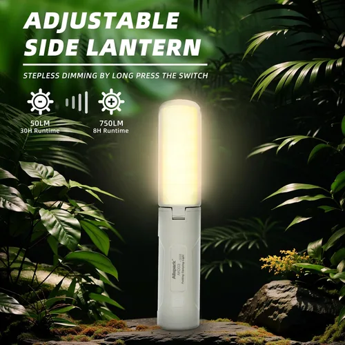 Vista 4 de Allspark - Luz de camping plegable recargable con soporte, impermeable, colgante LED, luces de tienda de campaña magnéticas, regulables, con trípode