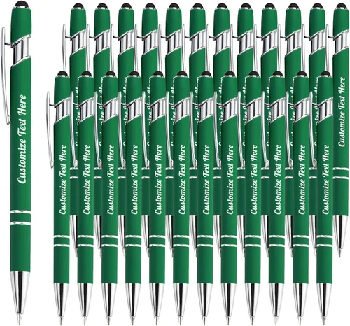 Vista 68 de Hasta 500 bolígrafos personalizados a granel con logotipo de mensaje de nombre comercial, bolígrafos grabados personalizados con lápiz óptico