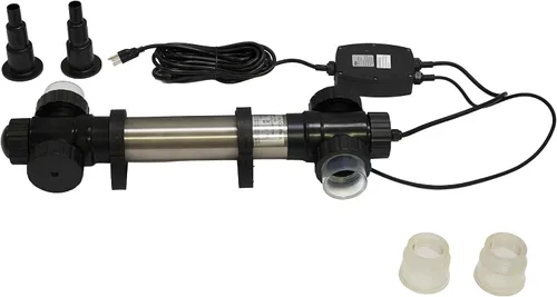 Vista 7 de HALF OFF PONDS and Water Gardens Shock Wave Clarificador en línea de 9 vatios para estanques y características de agua Durable 9W pond UV light