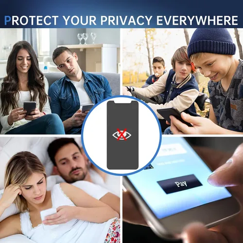 Vista 7 de SYNCWIRE Protector de pantalla de privacidad para iPhone 11 Pro/XS/X/10, [paquete de 2] protector de pantalla anti-espía dureza 9H inastillable
