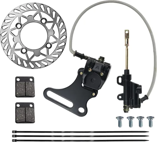 Vista 10 de PRO BAT Pinza de freno hidráulico de disco trasero de 0.472 in/0.47 pulgadas + rotor de freno de disco de 7.48 pulgadas + pastilla de freno