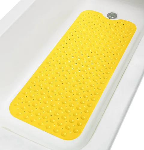 Vista 20 de Tapete de ducha antideslizante de 20"x20" (solo duchas lisas/sin textura, no para sobre desagüe) Seguro, limpio, lavable a máquina, agarre superior