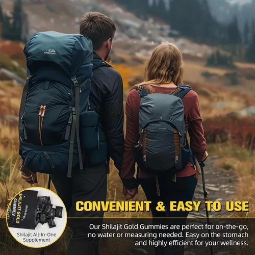 Vista 7 de Shilajit - Gomitas para hombres y mujeres, puras y naturales de oro del Himalaya Shilajit que aumentan la energía, apoyo inmunológico y ayuda a
