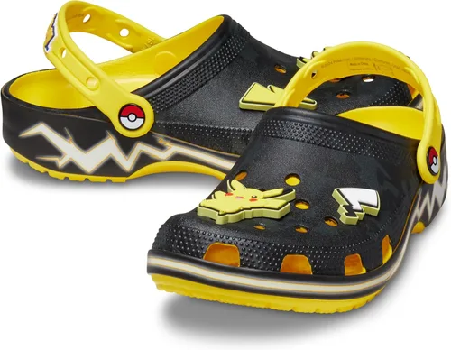 Vista 4 de Crocs Zuecos Pikachu clásicos unisex para adultos