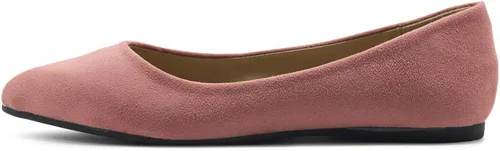 Vista 4 de Ollio zapatos de ballet para mujer, de gamuza sintética, ligeros, cómodos, multicolor, zapatos bajos