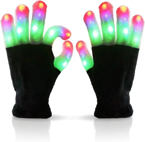 Vista 9 de Luwint Cool Toys - Guantes LED para niños y niñas de 3-5, 4-6 años, regalos de Navidad iluminados para niños